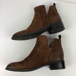 Franco Sarto women’s brown suede leather boots
